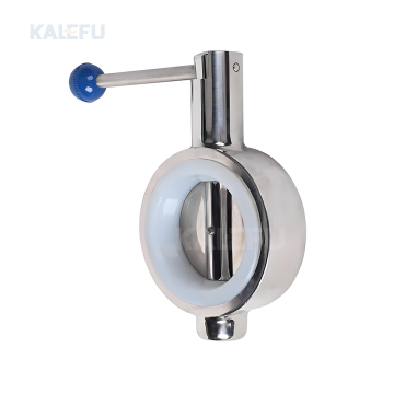High Performance Food Grade Stainless Steel Butterfly Valve with Pull Handle: 304 and 316 Options