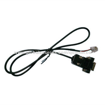 DB9P to RJ10 4P4C cable assembly