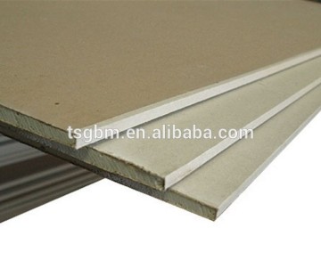 gypsum board 2440*1220*9MM ISO14001/ISO9001and SGS Paper faced gypsum board 2400*1200*8mm