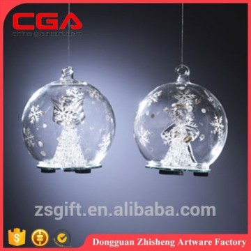 Manufaturer wholesale LED light glass ball christmas glass LED ball X\'mas ball with LED light