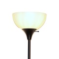 Black piano standing floor lamp