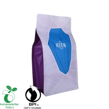 Eco Friendly 12oz Compostable Coffee bag Biodegradable Zipper Bag with Valve