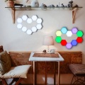 WiFi Linkable Dimmable RGBIC LED Hexagon Panel Lights