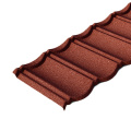 Waterproof color stone coated metal roof tile