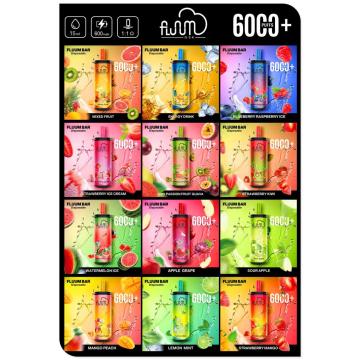 100% Original Fluum Bar 6000 Puffs Pods