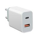 18W 2-Port QC3.0+Type-C USB Wall Charger