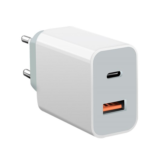 18W 2-porta QC3.0 + Carregador de parede USB Type-C