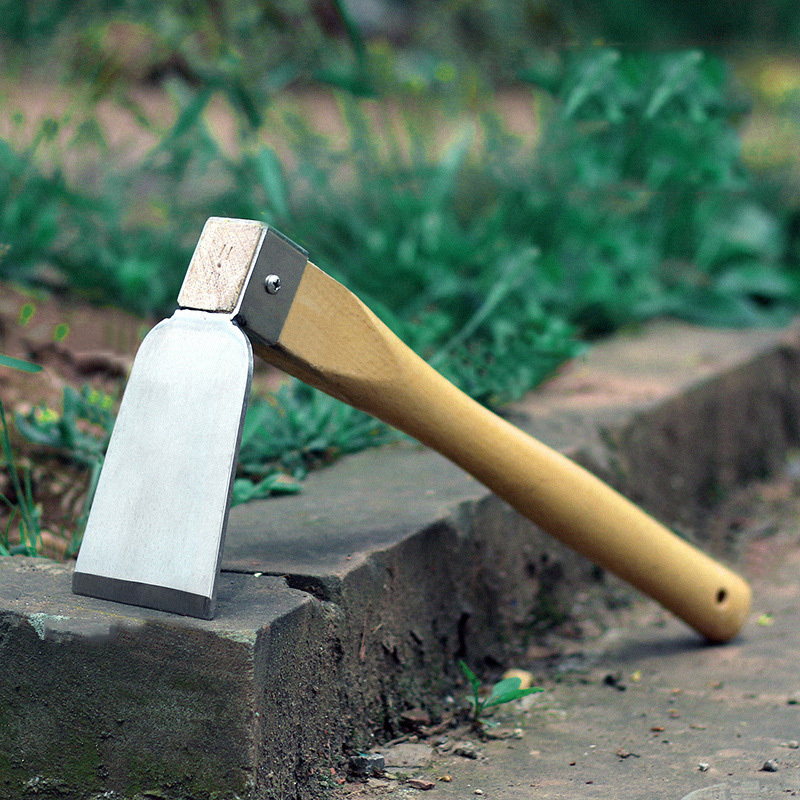 Factory Wholesale Wooden Handle Stainless Steel Single-hand Mini Garden Shovel Hoe