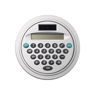 8 Digits Mini Round Shape Pocket Calculator