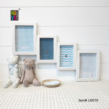 Injection photo frame with 4 openings like stairs