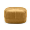 Moderne stof rond fluwelen ottoman stoel