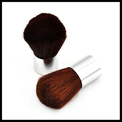Professional brown round top kabuki foundation brush
