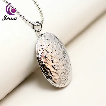 Jenia Newest Design High Quality Gift Pendant Gold Plated Coin Locket Pendant