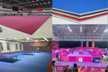 ITTF table tennis sports PVC flooring for WTT