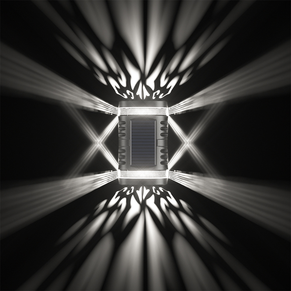 Современные солнечные садовые огни: вниз по солнечной настенной лампе