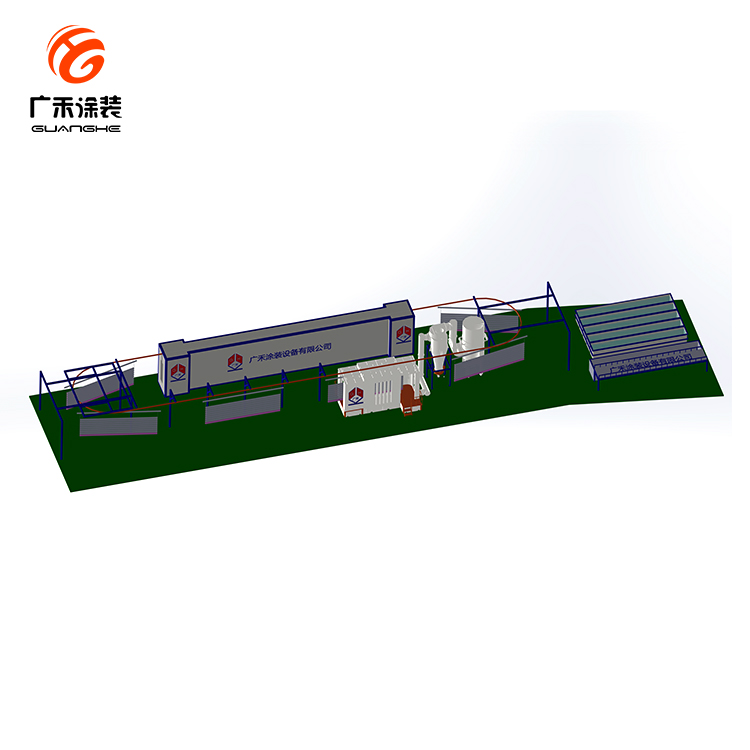 Aluminum Profile Automatic Powder Coating Booth