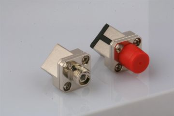 Sc / Pc Bronze Sleeve Square Fiber Optic Adaptor , Fc / Pc Adapter Low Insertion Loss Value
