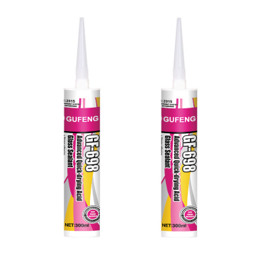 Kitchen and bathroom glass adhesive Kitchen advanced quick drying acidic glass sealant Manufactory