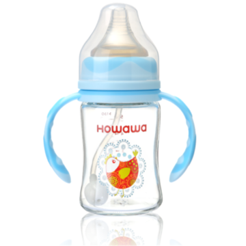 Glazen zuigfles met handvat 240 ml