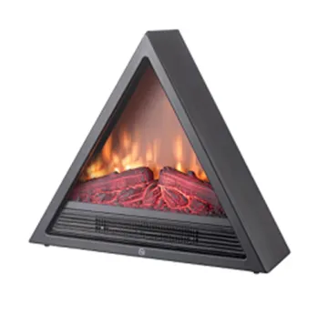 Customized triangle energy saving led electric fireplace