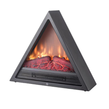 Customized triangle energy saving led electric fireplace