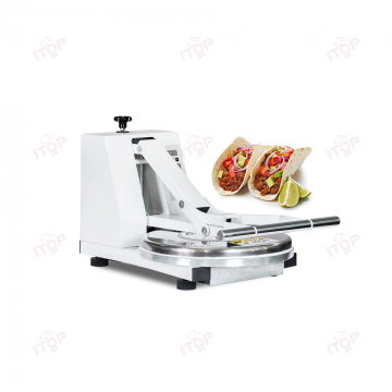 18 Inch Stainless Steel Automatic Dough Pressing Machine for Pizza Crust Production with Heating