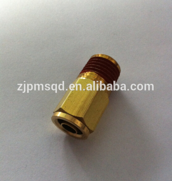 America brass Push Connect Straight male DOT connector NPT thread fitting