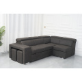 Tech Fabrics Sofa Bed With Ottoman & Stools