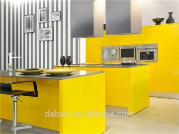 2015 modular high gloss plywood kitchen cabinets wholesale
