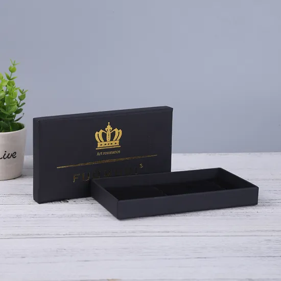 Luxury Black Paper Necktie Packaging Scarf Box