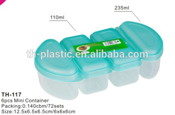 6pcs Min Food Container TH-117