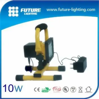 10w Lithium battery power LED rechargeable led floodlight wireless