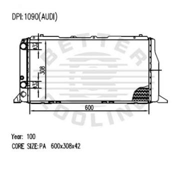 Auto Radiator For AUDI 100