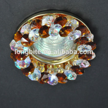 square crystal recessed light cover