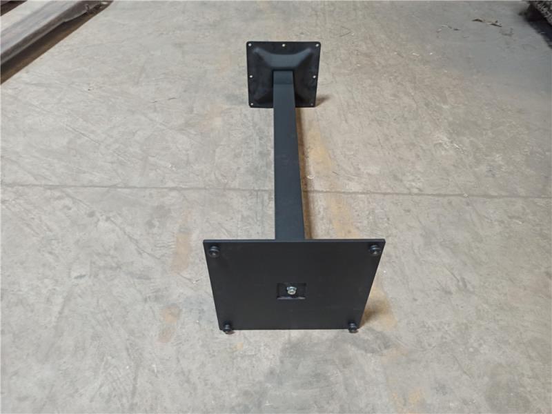 Smt02127 3 400x400xh1080mm Square Steel Plate High Table Base Black