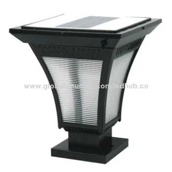 Super brightness LED solar chapiter light/ LED solar pillar lamp made in ChinaNew