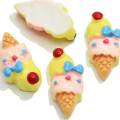 Lovely Resin Miniature Ice cream Cone Cabochons Flat Back Τεχνητό φαγητό Cabochon Επιδόρπιο Sweetie Decor DIY Craft