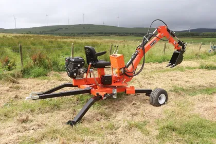 ATV 360 Backhoe: Mini Digger with 360 Swivel Capacity