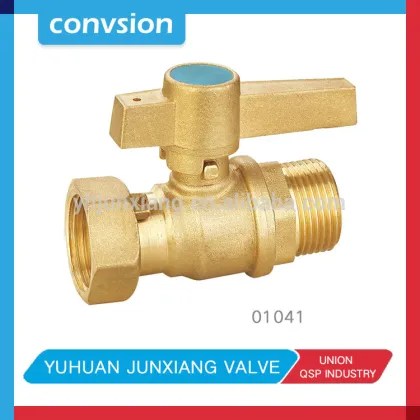 Junxiang Female Brass Anti-Theft Ball Valve with brass lockable handle for water meter