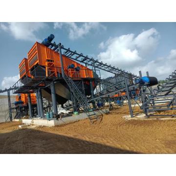 Electric vibrating screen machine