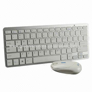Wireless Keyboard and Mouse with Mini Receiver, 2,000MHz Frequency