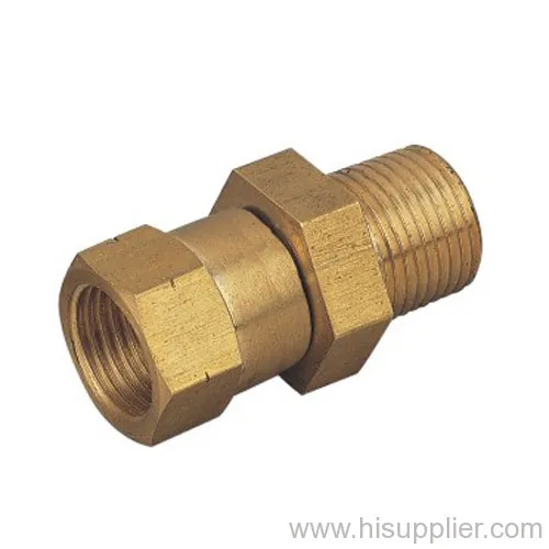 3/8npt*3/8fl Straight Brass Male/ Female Union 