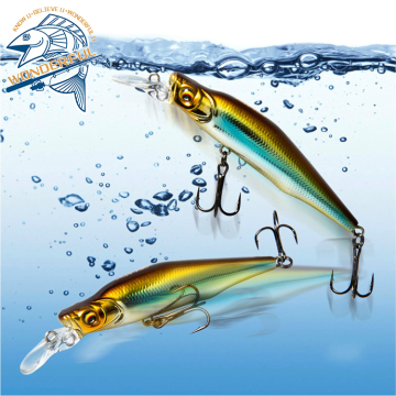 Various Colors 75mm 85mm ABS Plastic Freshwater Bass Long Casting Sinking Minnow Lure