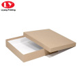 Kraft Paper Box with Lid for Scarf Packaging