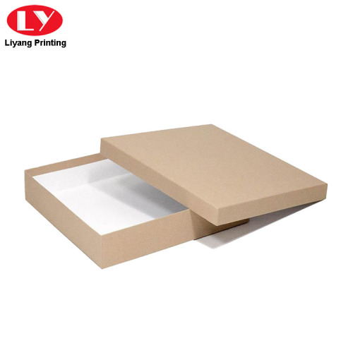 Caja de papel kraft con tapa para empaque de bufanda