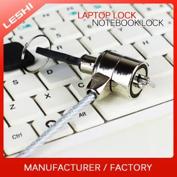 Security Notebook Computer Lock with Key and Steel Cable