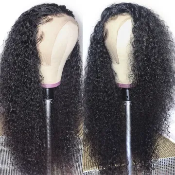 Glueless 100% Human Hair Full Lace Wig, 360 Curly Lace Frontal Wigs for Black Women: HD Transparent Lace Front Human Hair Wigs