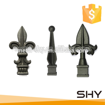 Wrought iron fence spearhead cast iron finial point