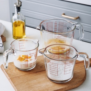32oz Glass Measuring Cup with Scale and Handle for Baking
