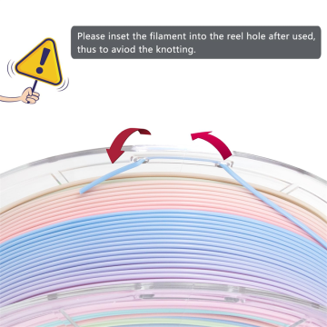 Non-Shiny Rainbow PLA Filament